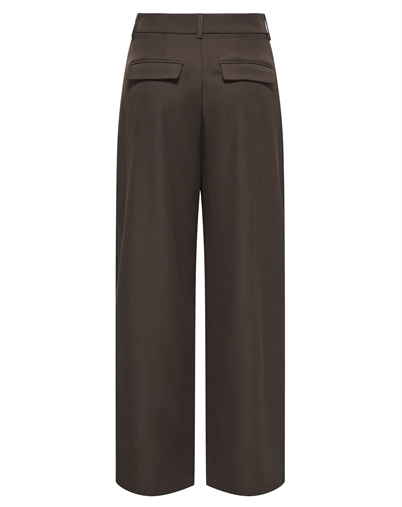 Only - ONLMiles Pleat Wide Bukser - Coffee Bean